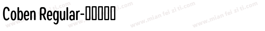 Coben Regular字体转换
